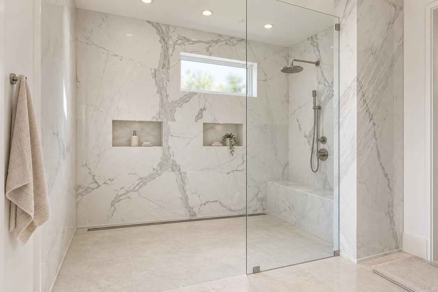 Medina marble shower visualization