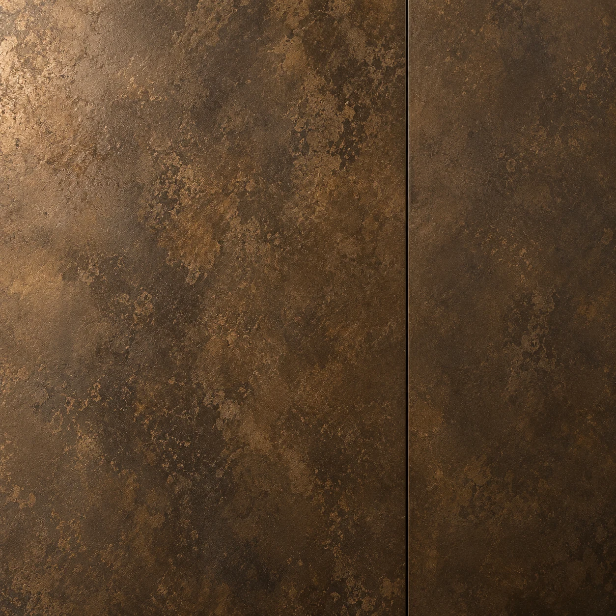 Bronze-toned panel