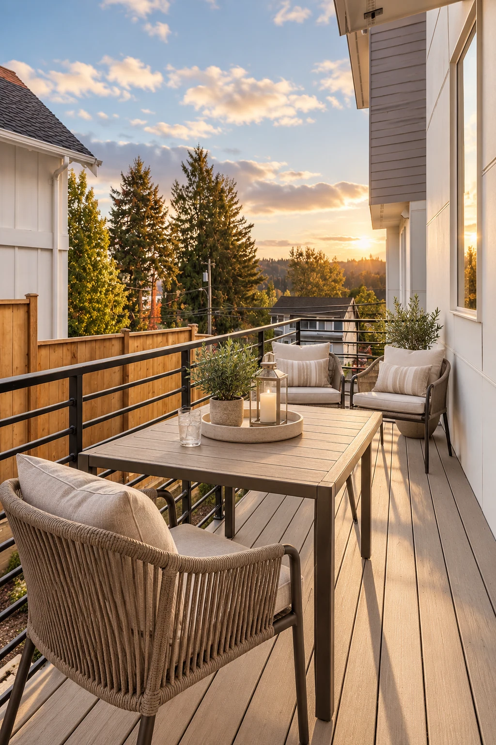 Trio private terrace visualization