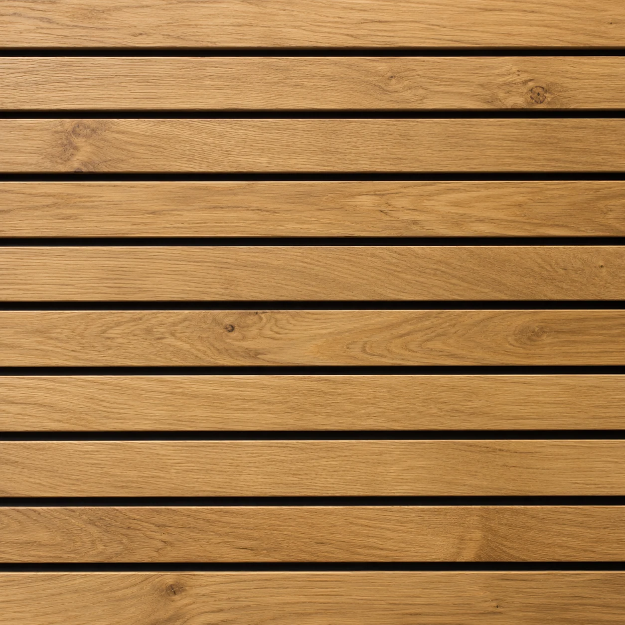 Slatted oak